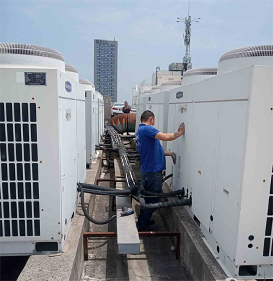 市南中央空调制热和不制冷系统维修方法